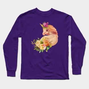 Unicorn Roses Bouquet Long Sleeve T-Shirt